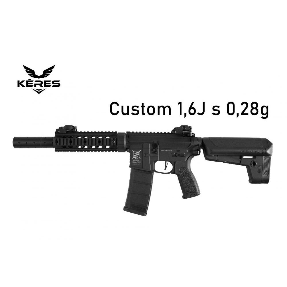 M4 AR15 SilentOps 7" Charlie (DA-C05) Custom 1,6J s 0.28g - KÉRES Custom