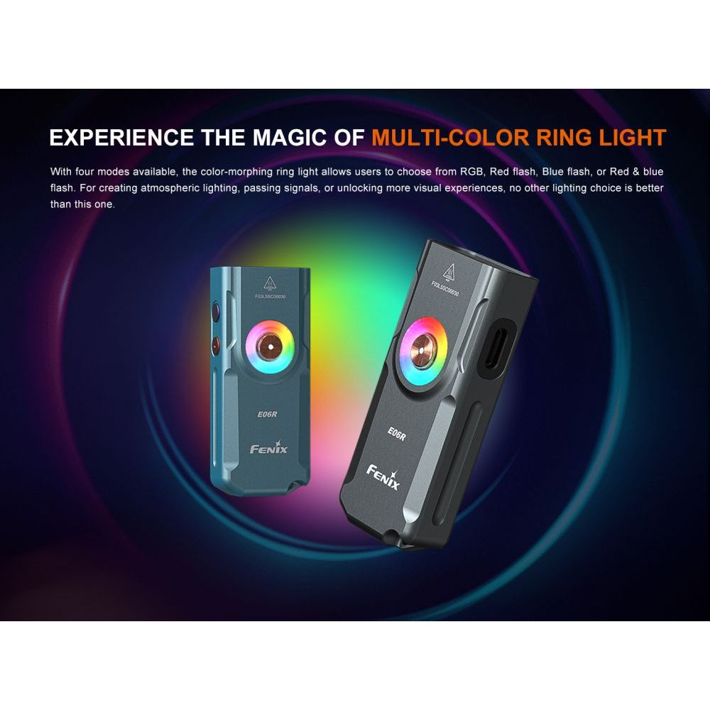 Nabíjecí svítilna E06R - šedá - Fenix