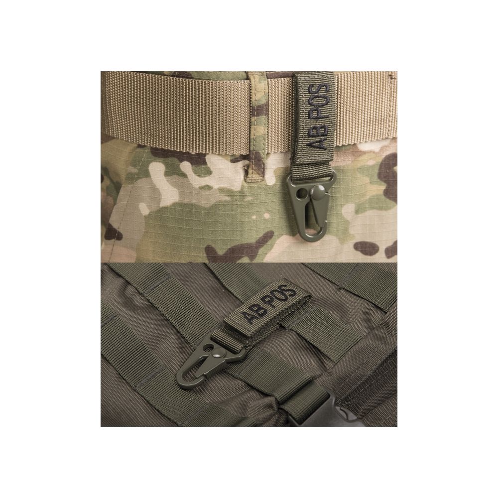 Taktická klíčenka s krevní skupinou - olivová   - MIL-TEC